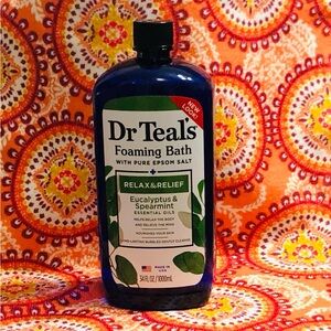 Dr Teals Foaming bath with pure epsom salt eucalyptus spearmint .34Oz